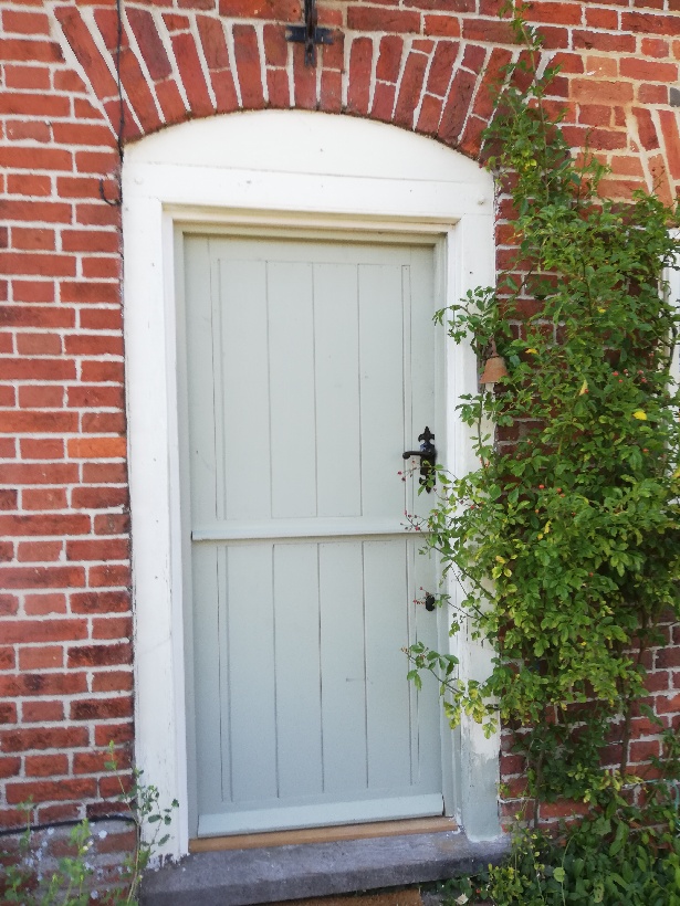 External cottage door.